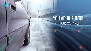 Yollar buz tutdu, tıxac yarandı @Kanal-S