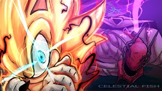 "Starfall Saviour" Super Sonic VS The End - Sonic Frontiers 2D animation
