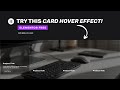 Elementor Tips: Try This Creative Card Hover Effects Today!