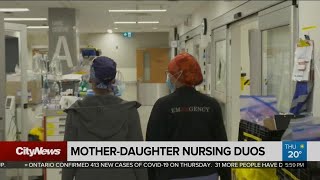 Mother-daughter nursing duo on the front line together