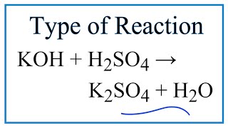 Type of Reaction for KOH + H2SO4 = K2SO4 + H2O