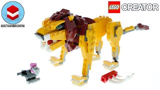 Lego Creator 31112 Wild Lion - Lego Speed Build Review