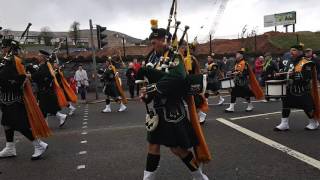 AOH Edward V Larkin Memorial Pipe Band Falls Road Belfast Easter 2016