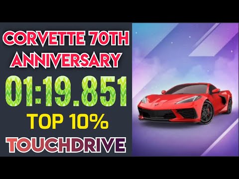 Asphalt 9 CORVETTE 70th Anniversary 01:19.851 Top 10% Touchdrive Pier Pressure