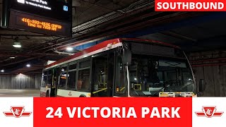 TTC 24 Victoria Park Southbound Full Route