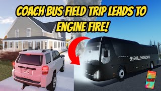 Roblox Roleplay - Realistic Coach School Bus City Tour BREAKS DOWN Central Kansas