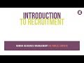 Introduction to Recruitment