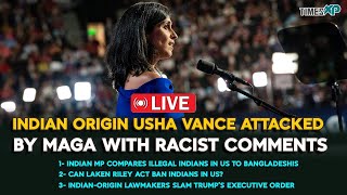 Indian Origin Usha Vance attacked by MAGA with Racist Comments | TimesXP