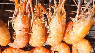 បង្កងអាំងអំបិលម្ទេស| Lobster Rosted