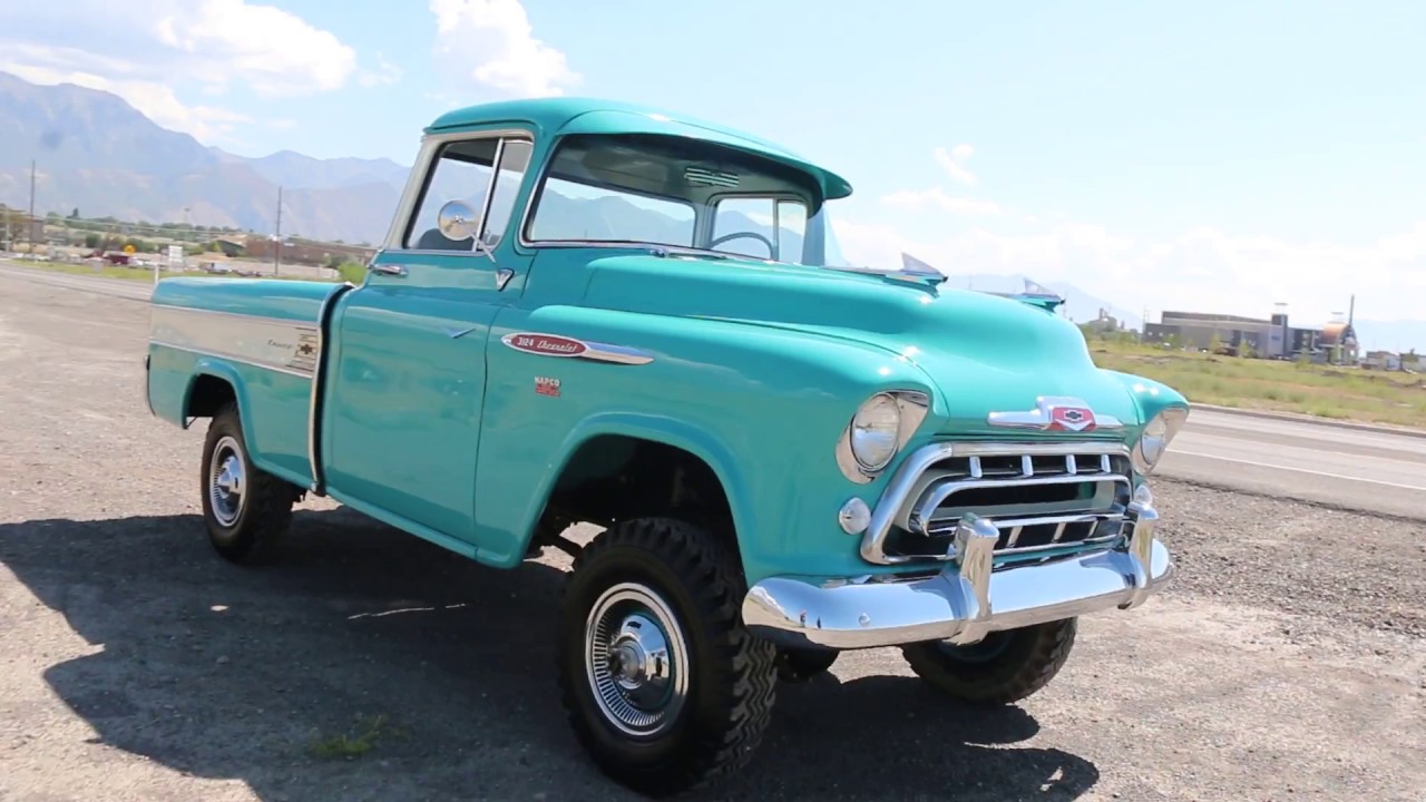 $75,000 1957 Chevrolet 3124 Cameo Napco 4x4 Pickup For Sale, Gorgeous ...