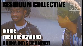 Jed, the Drummer talks on working with Burna boy, his love for drums and more┃Inside the Underground