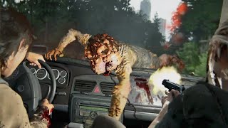 (PS5) 倒計時《最后生还者1》(The Last of Us Part I) 游戏玩法 - 老板打架：被成群的僵尸追赶后的终极汽车逃生场景 PS5游戏玩法 | 超逼真的圖形