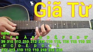 Giã Từ | Bolero Guitar | Hướng dẫn solo và đệm hát tone Am | Điêu Chương