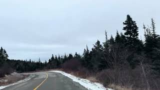 Driving from Norman's cove to Bellevue  Newfoundland