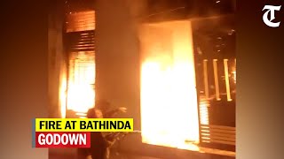 Major fire at Bathinda godown on Diwali