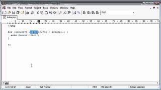 Beginner PHP Tutorial 27 for Loop