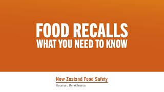 Recalls – What you need to know.