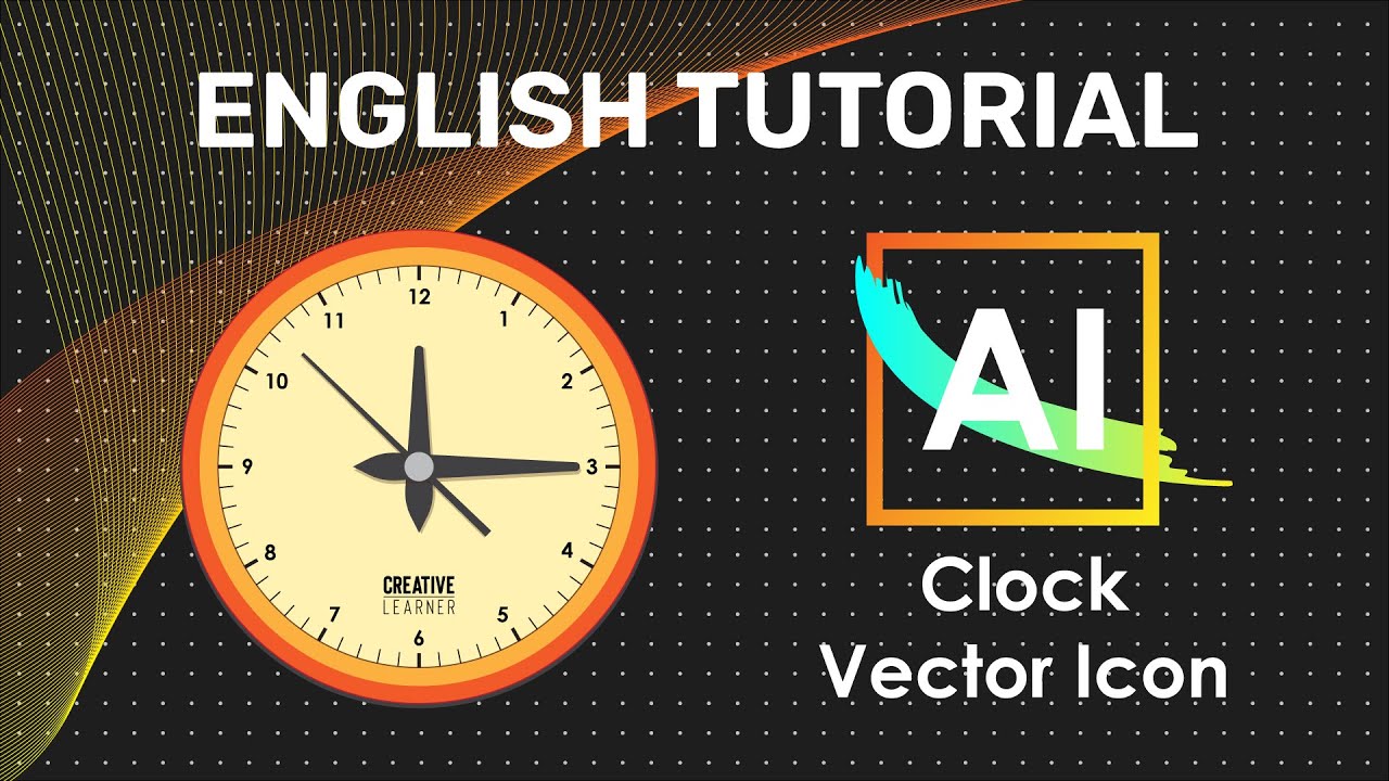 Create A Vector Clock Icon With Illustrator Youtube