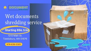Shred Water-Damaged Documents Securely | New Hampshire Wet Document Shredding Service Company