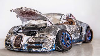 Bugatti Veyron 1/18 Restoration Abandoned Model Car