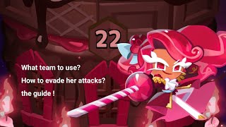 Decadent Choco Cake Tower ! | Tray 22 GUIDE | How to evade her attacks? | Cookie Run: Kingdom