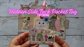 Hidden Side Tuck Pocket Tags Tutorial For Your Junk Journal - Tags With Secret Tuck - Ephemera