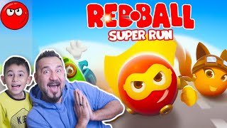 BU RED BALL UÇUYOR! KIRMIZI TOP SÜPERMAN OLDU!| YENİ OYUN REDBALL SUPER RUN (ses