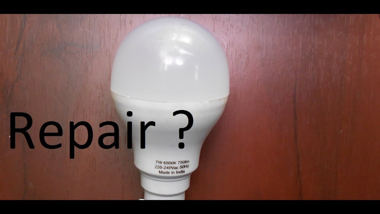 How To Repair LED Bulb At Home (LED Bulb Circuit) - YouTube