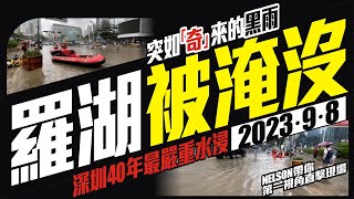 突如「奇」來的黑雨羅湖被淹沒？深圳40年以來最嚴重水浸，水浸半個深圳！2023年9月8日實地拍攝，NELSON帶你第一視角直擊現場！【寰宇筍盤 | 上市公司附屬機構】深圳 黑雨 大灣區 粵港澳大灣區