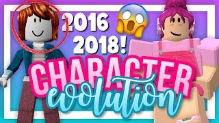 Roblox Character Evolution 2016 2018 Roblox - cari roblox character