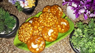 Chana Dal Chikki Recipe /  Chana Gud Chikki / Puff Chana Chikki Recipe