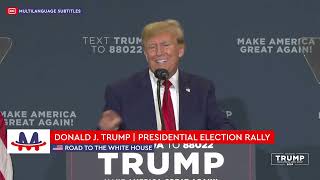 🇺🇸 Donald Trump | Speech at Rally in Mason City, Iowa (Multilanguage Subtitles) [CC]