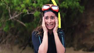 Snorkel Girl Liliana Tandon is afraid of water