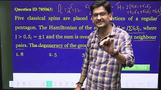 CSIR NET June 2024 Physics  QID 705063: Statistical Physics| Ising Model| Alok #csirnetphysics