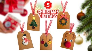 5 Handmade Christmas Gift Tags Anyone Can Do | Cute & Quick DIY Gift Tags for the Holiday Season