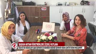 NEVŞEHİR BELEDİYE BAŞKANI RASİM ARI'DAN ÖĞRETMENLERE ÇİÇEKLİ KUTLAMA