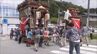 2018.04.08 樫山町 須賀神社大祭 町曳き＆転回