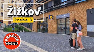 #Žižkov- Praha 3. Walking tour of Prague, Czech Republic.