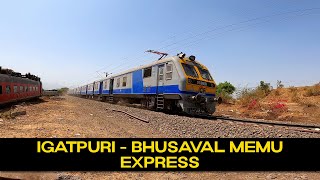 11119/ IGATPURI - BHUSAVAL MEMU Express | Speed Restricted near PAWAN Exp Derailment Site | Lahavit