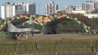 Military jets return to airbase in Taiwan