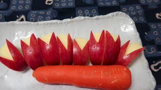 How to make Apple rabbits with full instruction ,Japanese fruits cutting