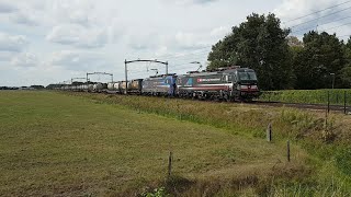 Goederentreinen in Hulten 04-09-2022. Freight trains in Europe