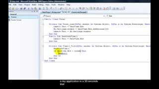 Visual basic 2008 - 30 trial application tutorial