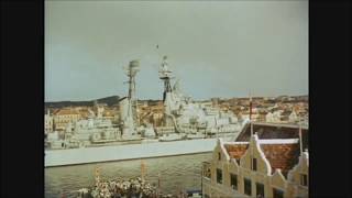 Cruiser HNLMS de Ruyter in the Dutch Caribbean (1955)