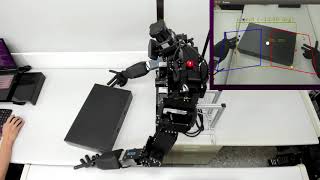 A Deep Reinforcement Learning method for Dragging and Adjusting Object with Dual-Arm Humanoid Robot