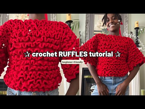 Crochet Ruffles Tutorial For Beginners