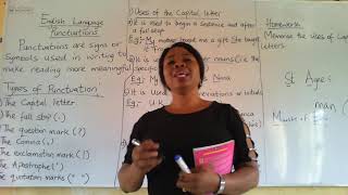 Teaching Punctuation Marks at Ladewin Adult Education in Abuja Nigeria by Mrs Nma Charity Asonye