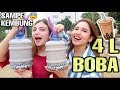 HABISIN 4 LITER BOBA DALAM 12 JAM !! Ft. Sarah Keihl