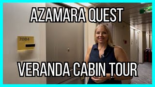 Azamara Quest Veranda Cabin Tour | Cabin 7084