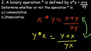 Binary Operations Practice